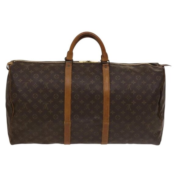 LOUIS VUITTON Monogram Keepall 60 Boston Bag M41422 LV Auth 133562 - Picture 3 of 16